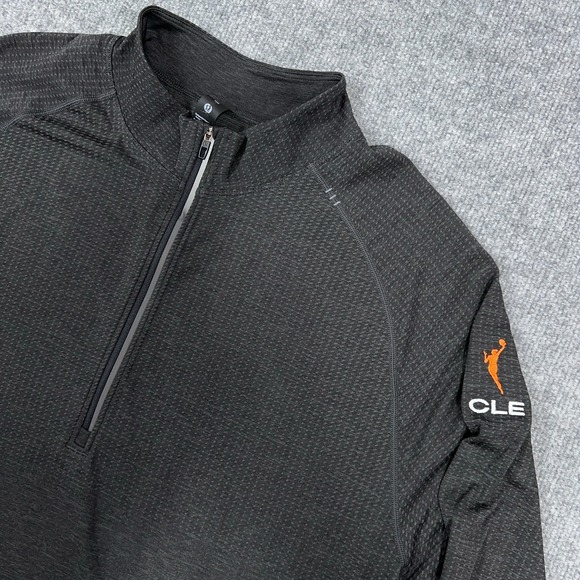 Lululemon Half Zip Pullover Men 2XL Graphite Gray Black Metal Vent Tech CLE WNBA - Picture 3 of 9